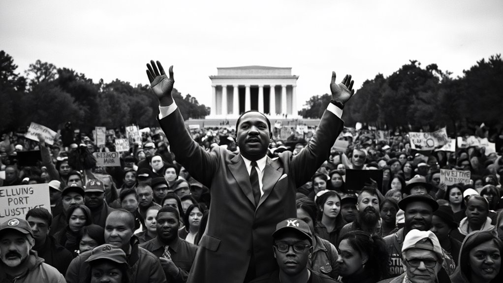 civil rights protest rally